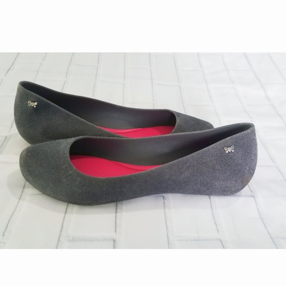 Zaxy Pop Flocked Flats